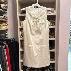 White Calvin Klein dress